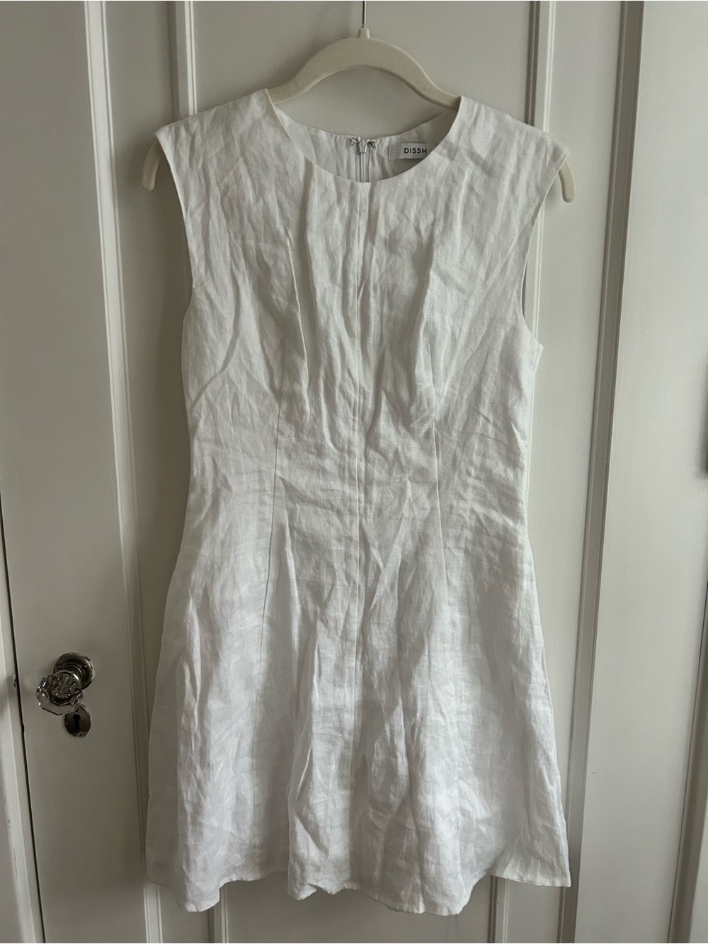 Dissh White Linen Dress Size 6